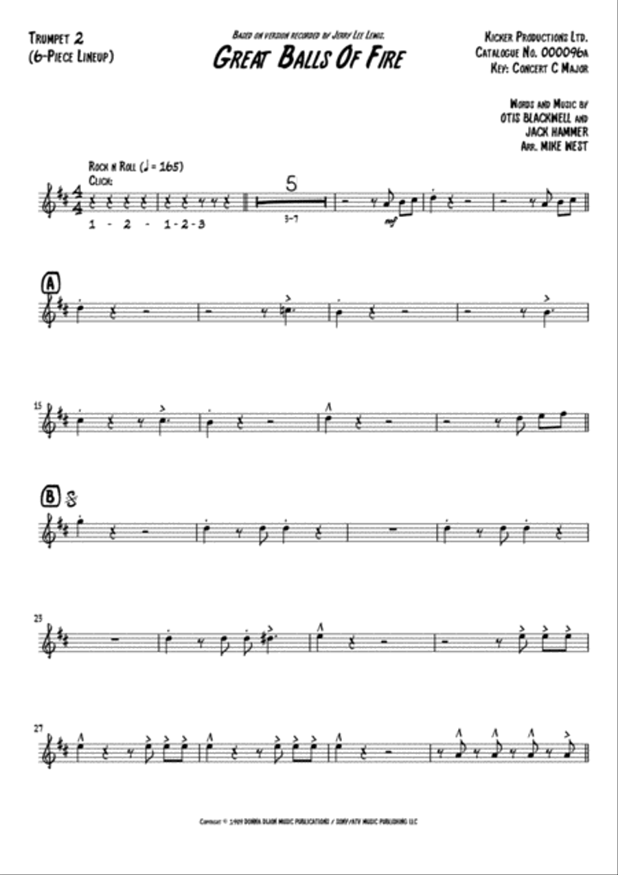 Great Balls Of Fire Small Ensemble scores gallery preview page 5