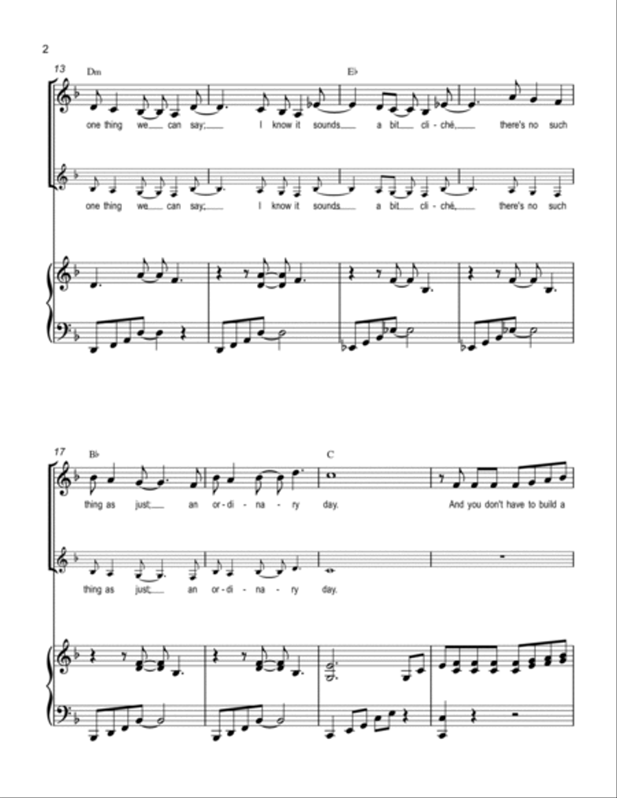 Carpe Diem, from Phineas and Ferb: Across the 1st and 2nd Dimensions Voice scores gallery preview page 2