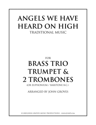 Book cover for Angels We Have Heard On High - Trumpet & 2 Trombone (Brass Trio)
