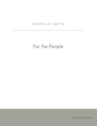 Book cover for For the People