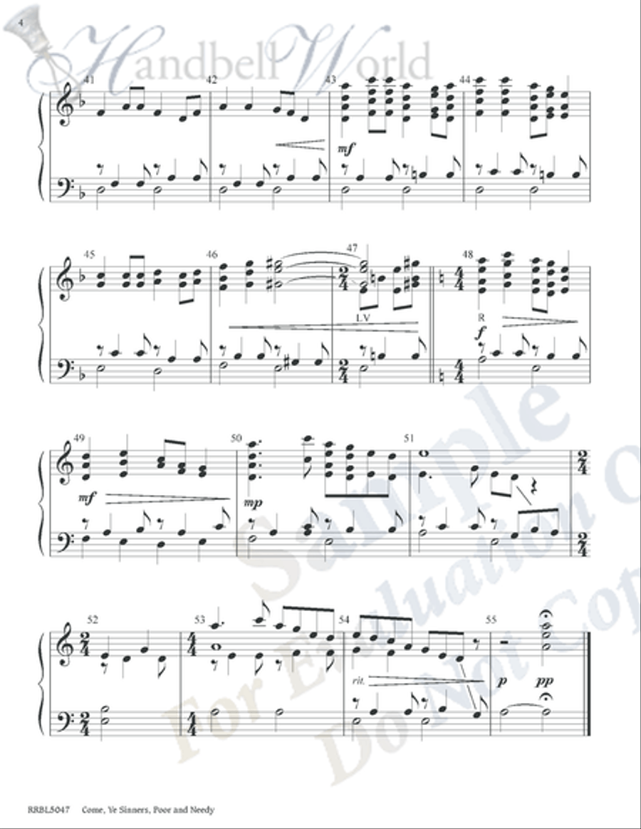 Come Ye Sinners Poor and Needy 5-Octaves scores gallery preview page 3