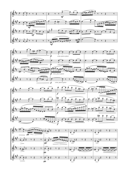 String Quartet Op. 11 No. 1 for Saxophone Quartet (SATB) image number null