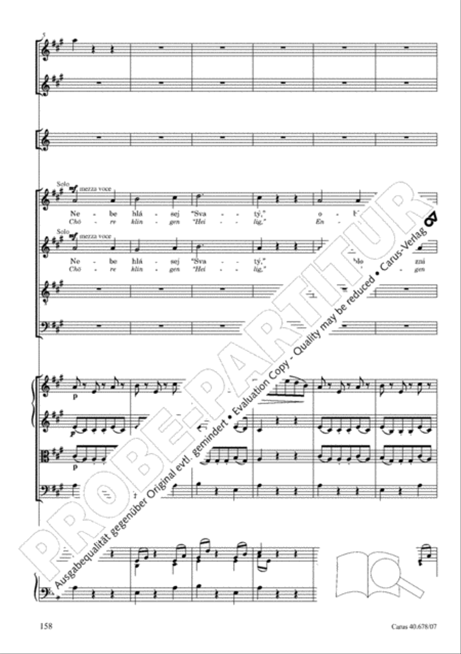 Missa pastoralis bohemica 4-Part scores gallery preview page 171