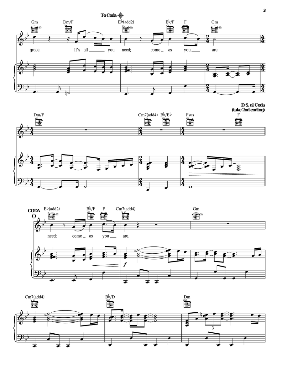 The Robe Acoustic Guitar scores gallery preview page 3