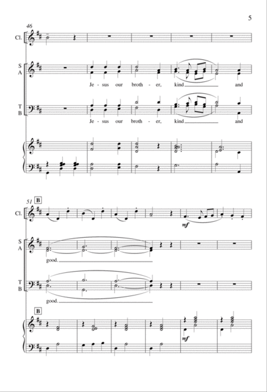 The Friendly Beasts 4-Part scores gallery preview page 5