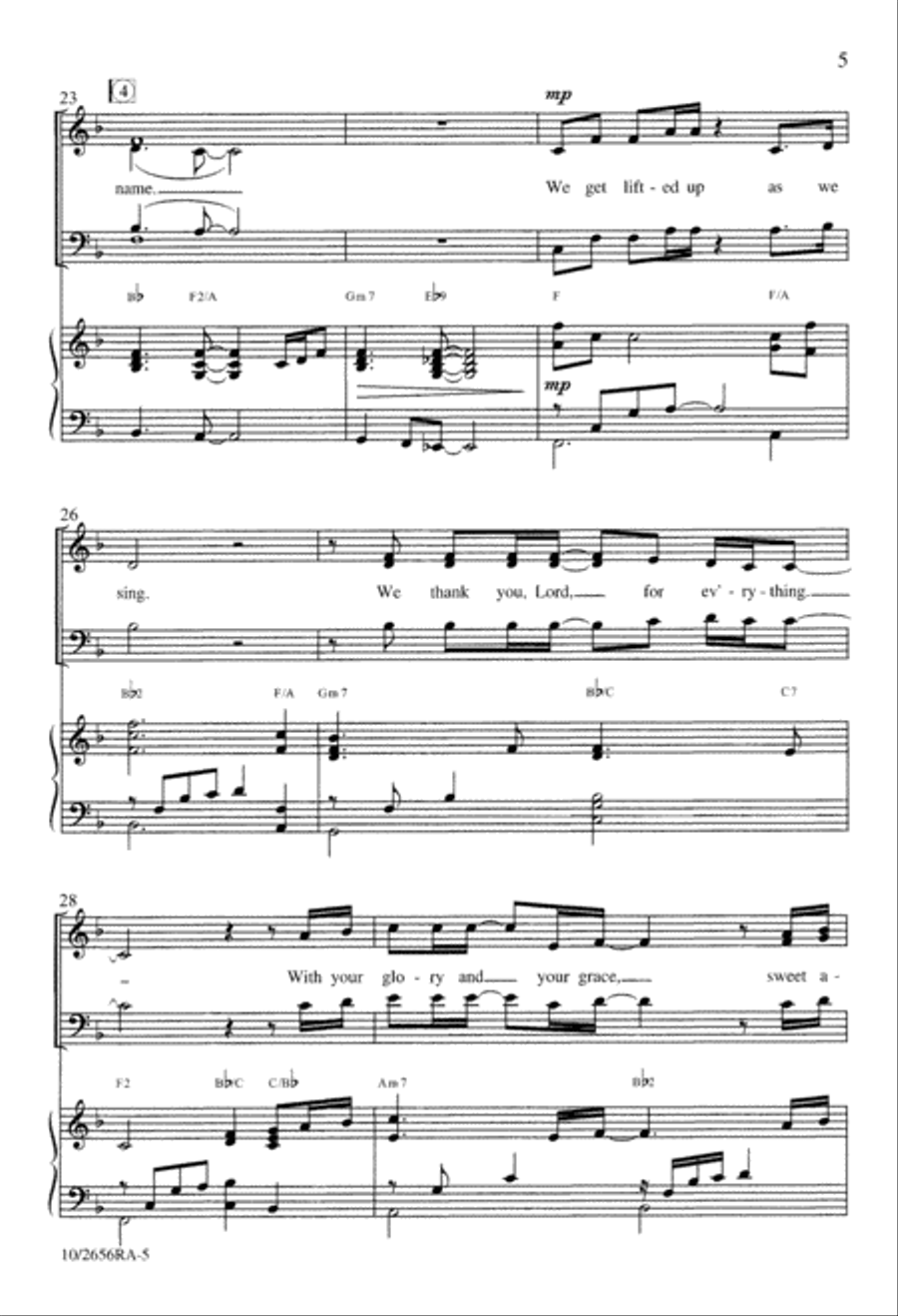 Praise 4-Part scores gallery preview page 5