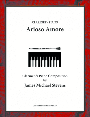 Book cover for Arioso Amore - Clarinet & Piano