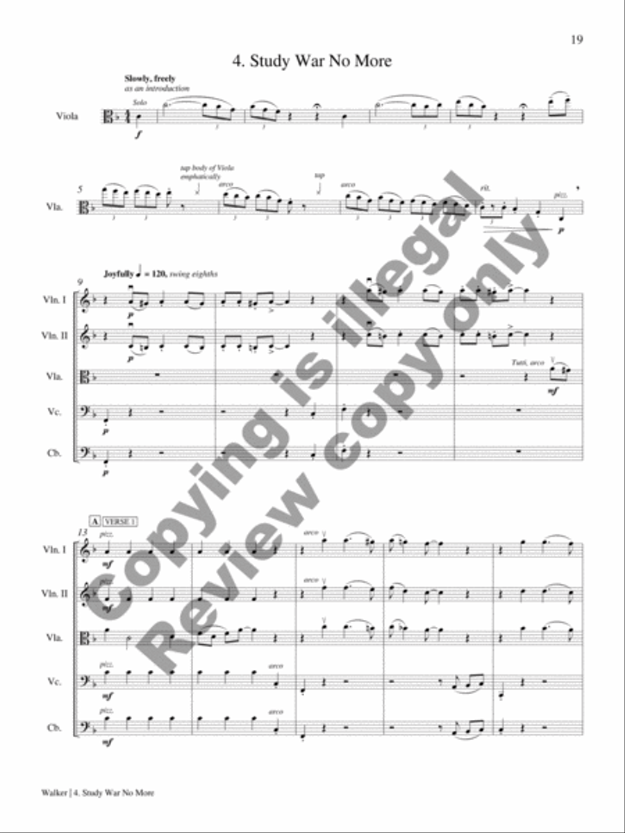 The Dove and Other Songs of Peace (Complete Set) String Orchestra scores gallery preview page 10