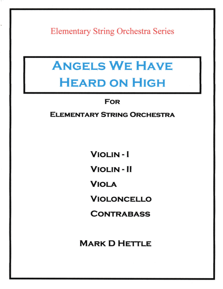 Angels We Have Heard On High - for Elementary String Orchestra image number null