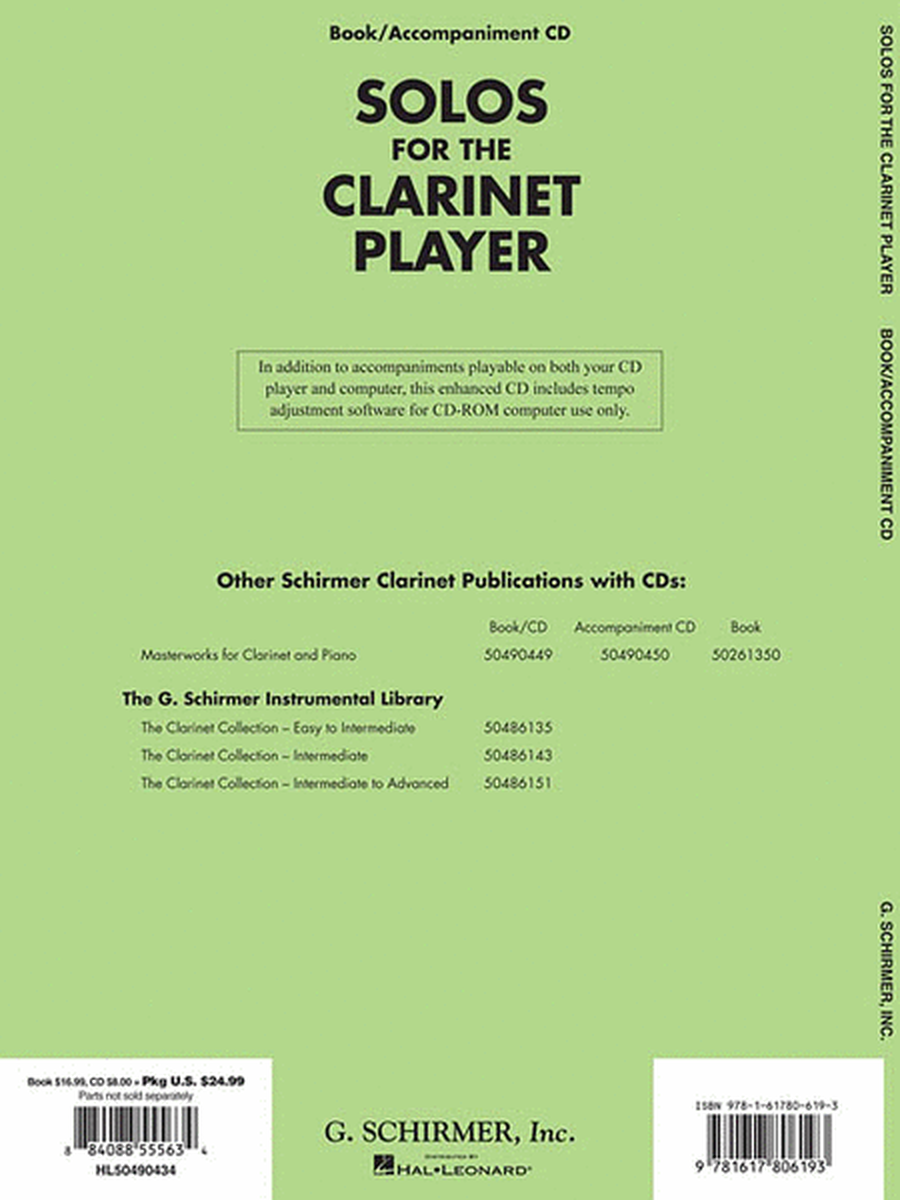 Solos for the Clarinet Player image number null