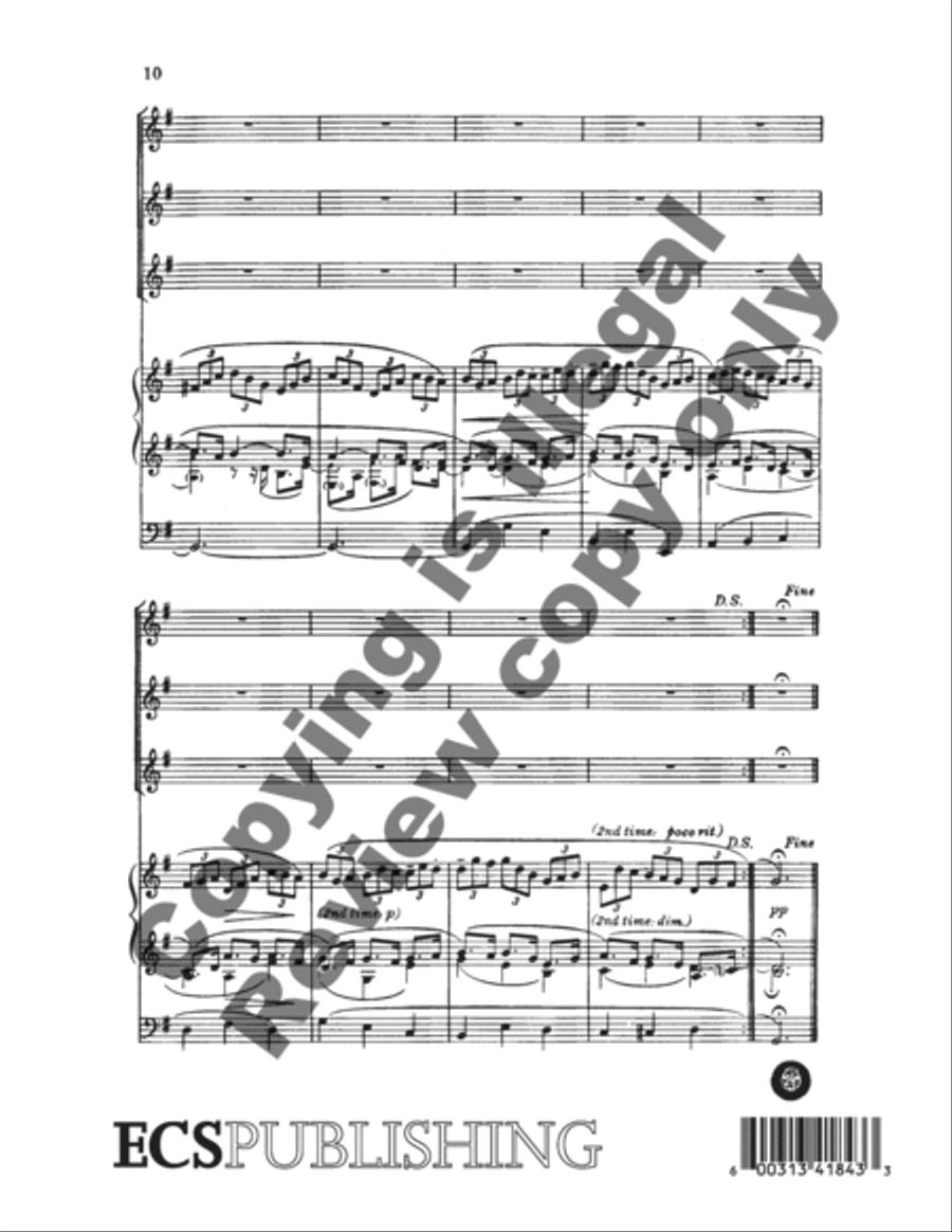 Jesu, joy of man's desiring SSA scores gallery preview page 12