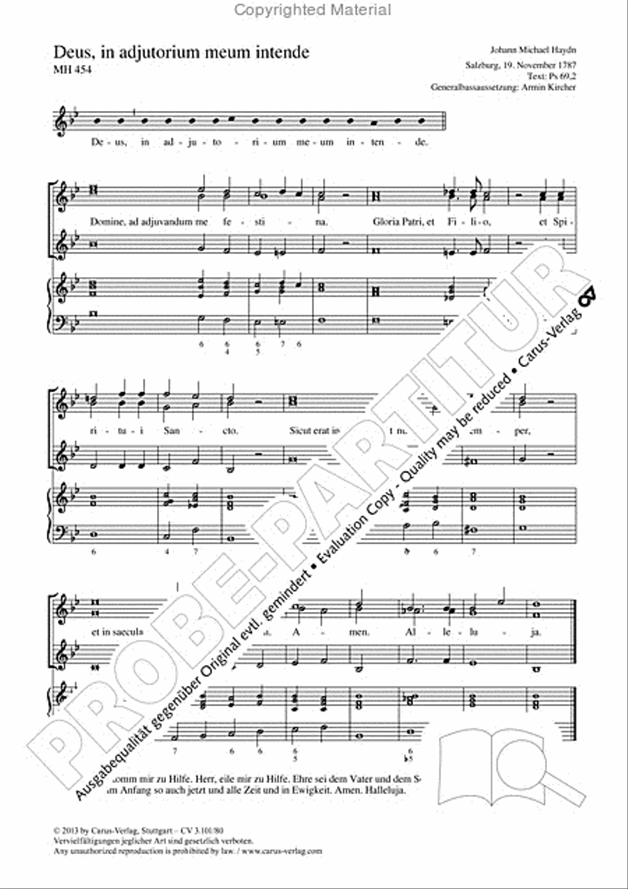 Deus, in adjutorium meum intende SSA scores gallery preview page 2