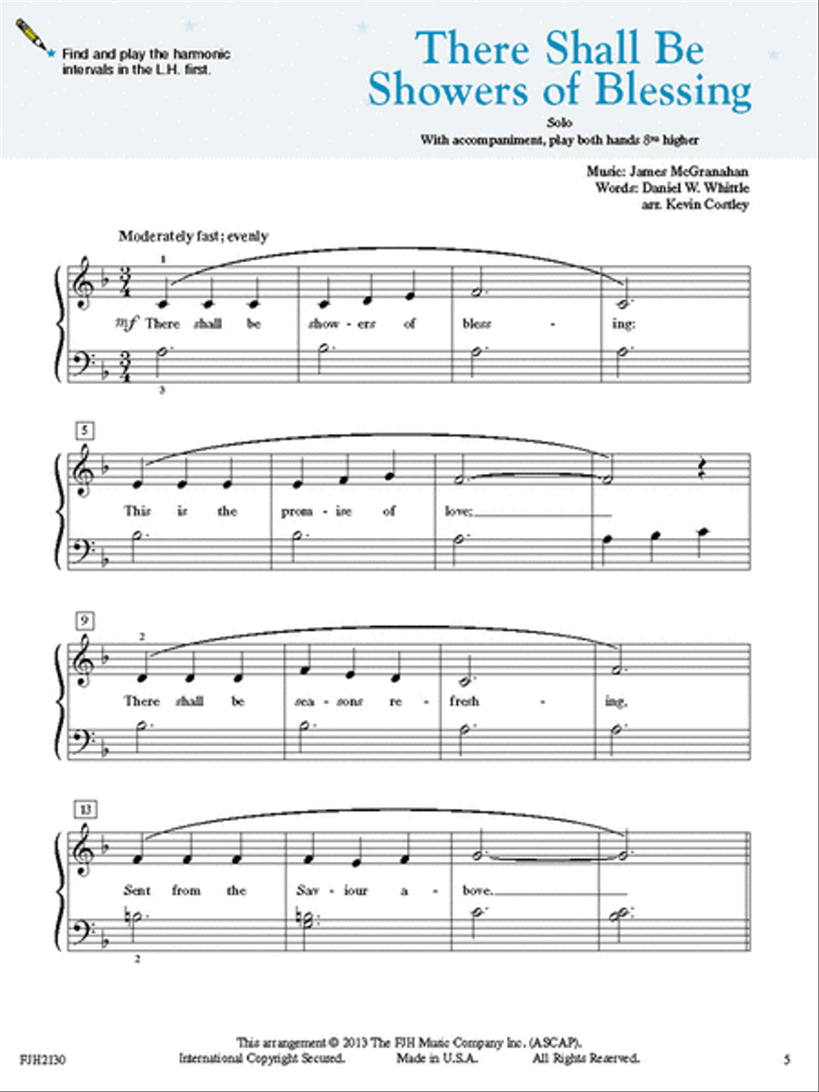Be a Star! Hymns, Book 2 (NFMC) Piano Method scores gallery preview page 3