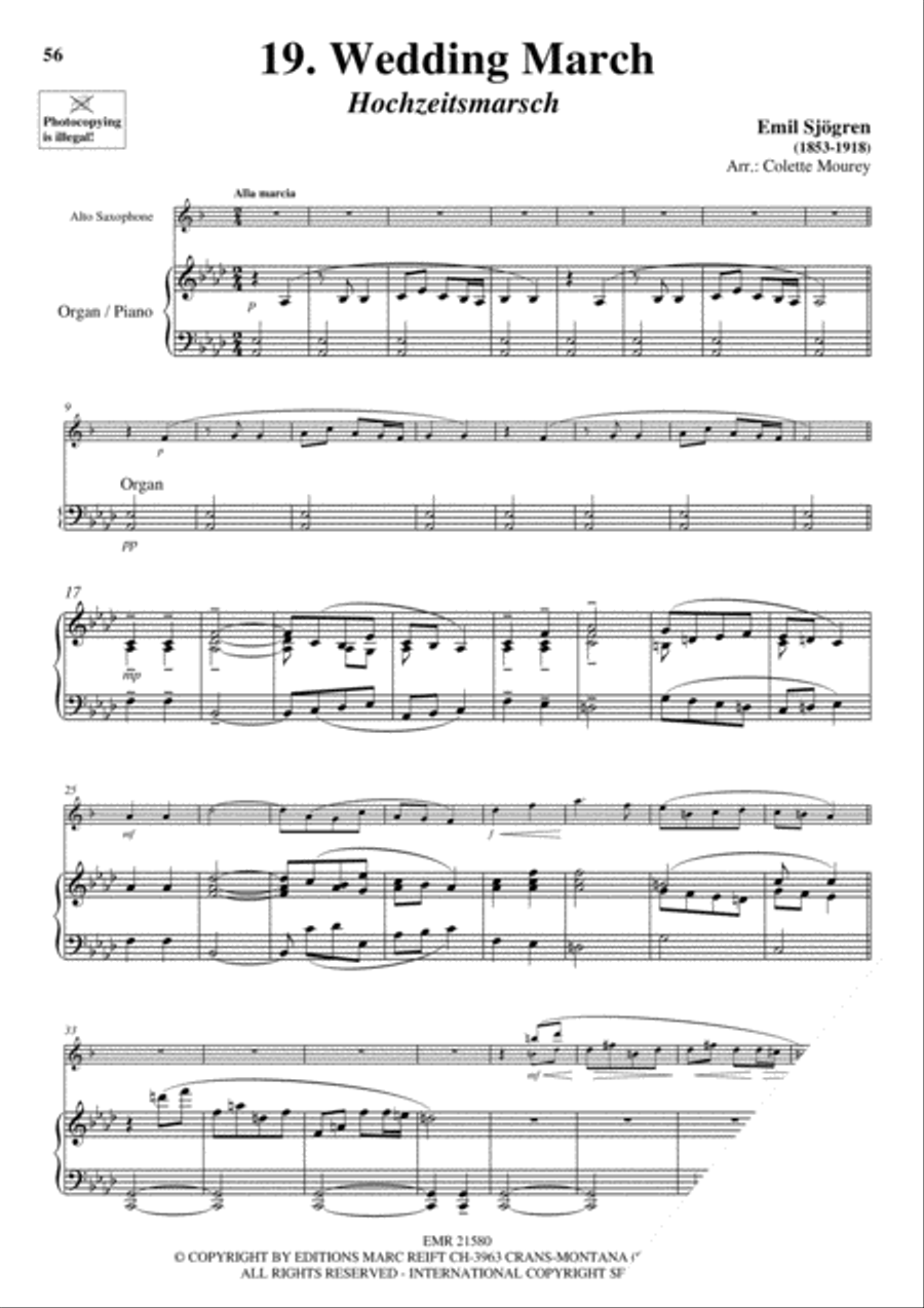 20 Greatest Wedding Solos Alto Saxophone scores gallery preview page 21