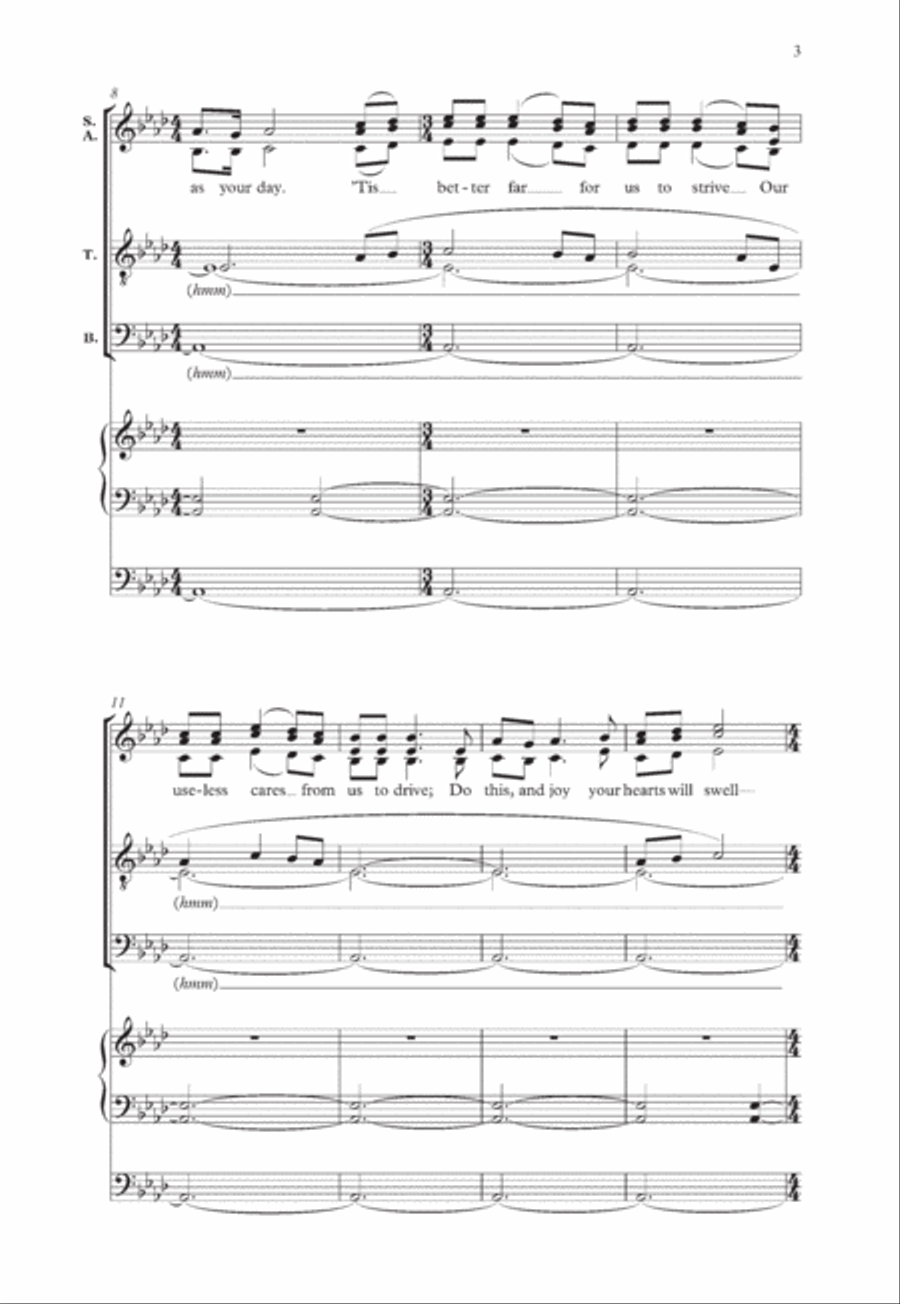 Come, come, ye Saints Come, come, ye Saints 4-Part scores gallery preview page 3