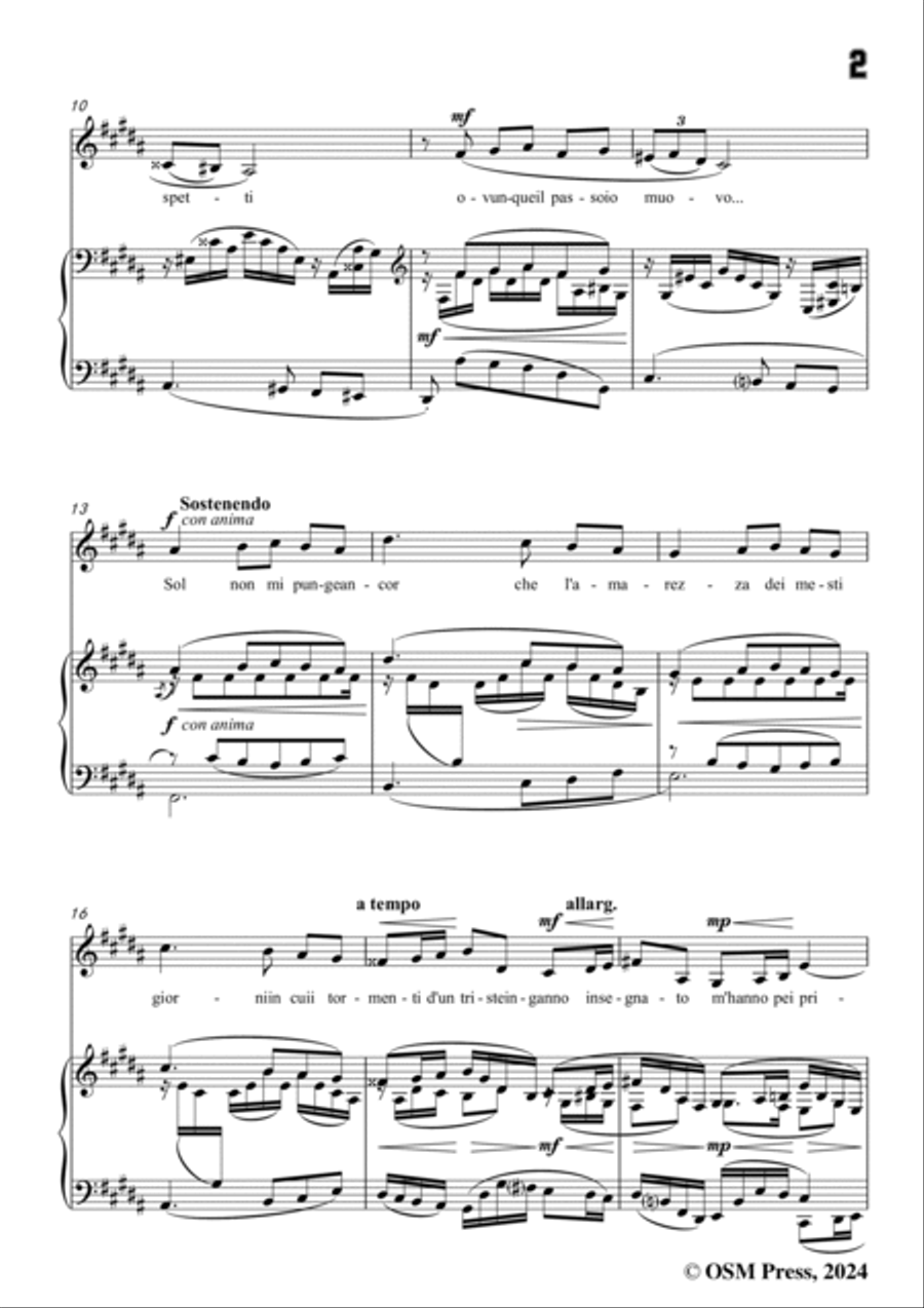 Donaudy-Luoghi Sereni E Cari,in B Major Voice scores gallery preview page 3