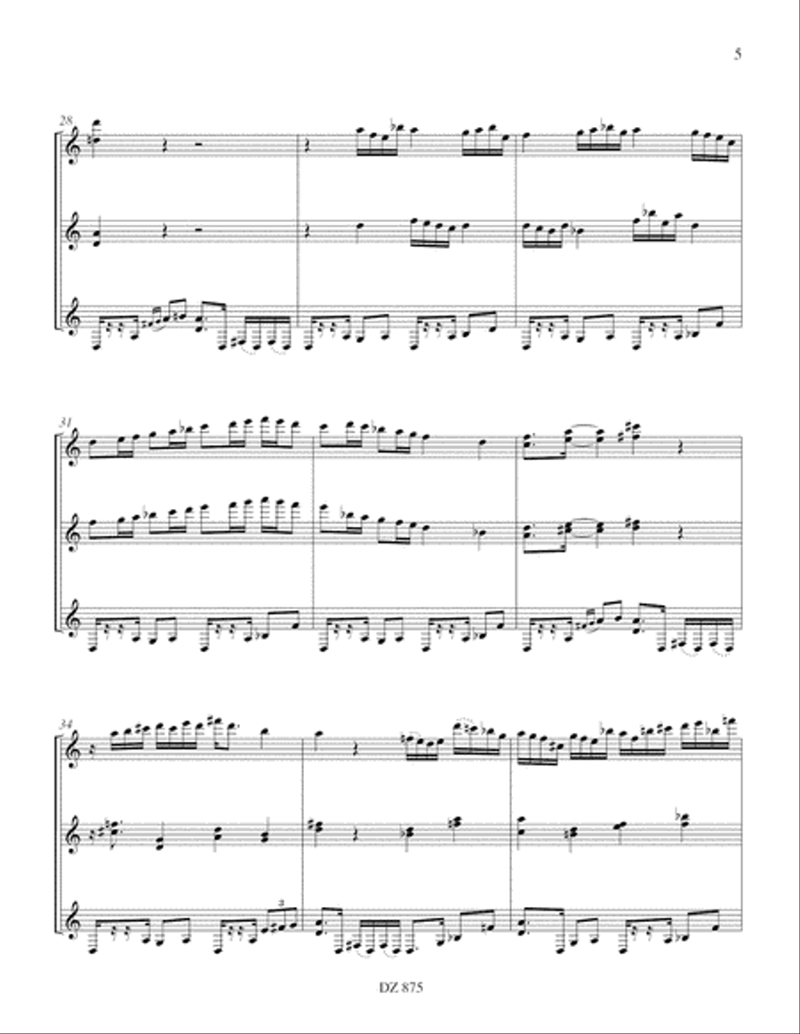 Tango égyptien Tango égyptien Guitar Ensemble scores gallery preview page 5