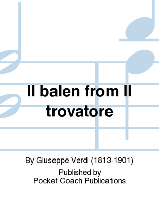 Book cover for Il balen from Il trovatore