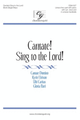 Book cover for Cantate! Sing for Joy!