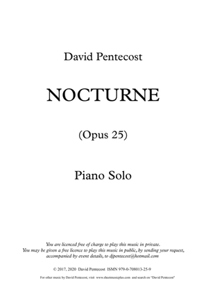 Book cover for Nocturne, Opus 25