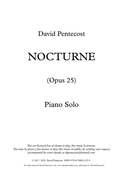 Nocturne, Opus 25 image number null