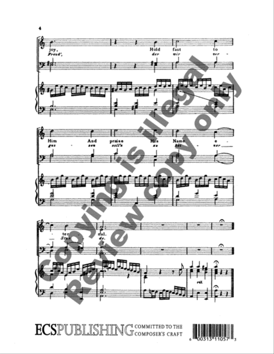 Alleluia from For Us a Child is Born (Choral Score) TTBB scores gallery preview page 6