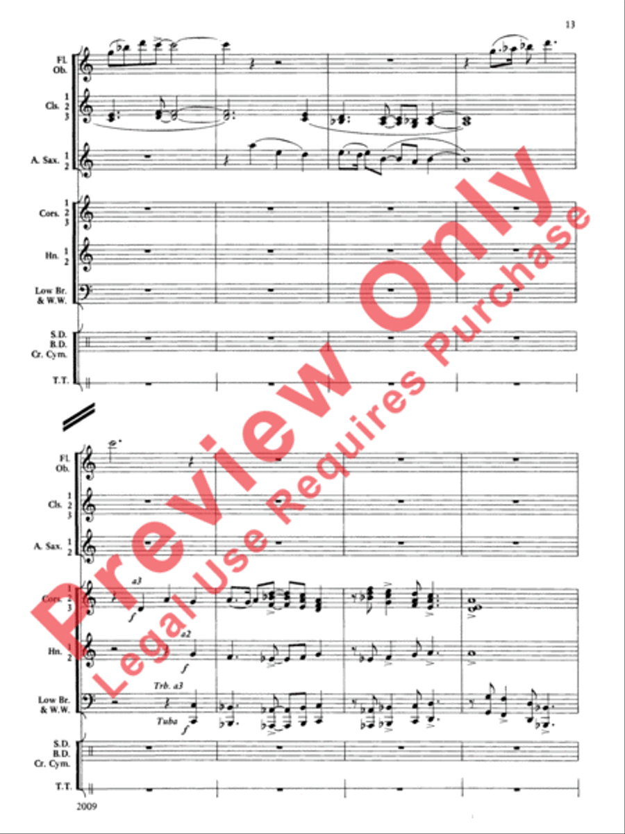 Cobb County Festival Concert Band scores gallery preview page 14