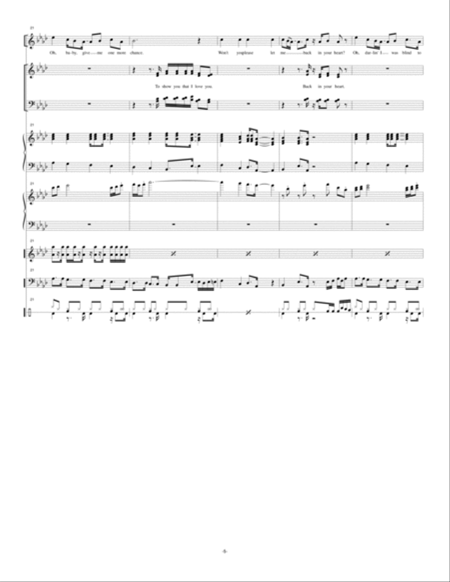 I Want You Back 4-Part scores gallery preview page 5