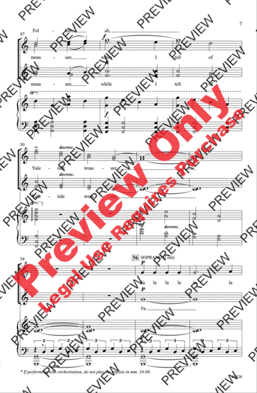 Deck the Hall Deck the Hall Women's Choir scores gallery preview page 7