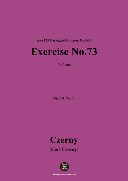 C. Czerny-Exercise No.73,Op.261 No.73 image number null