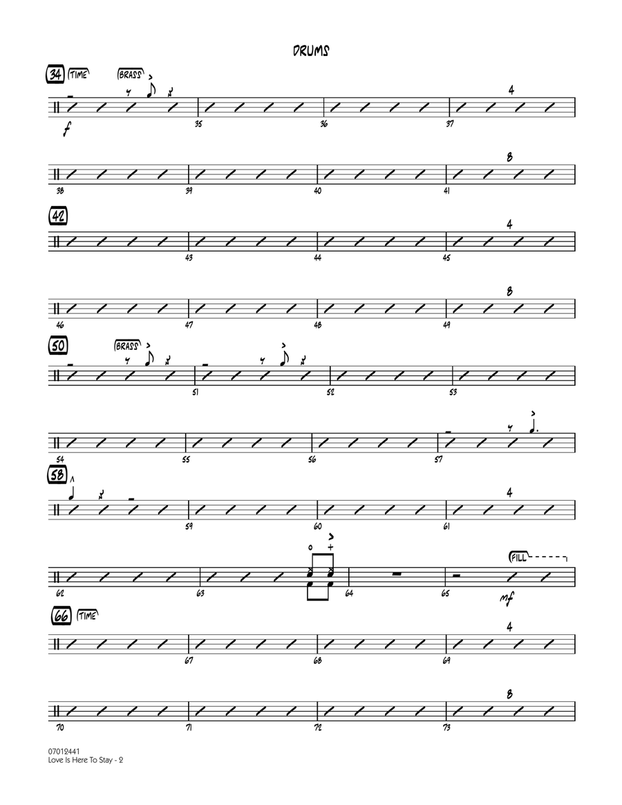 Love Is Here to Stay - Drums Jazz Ensemble scores gallery preview page 2
