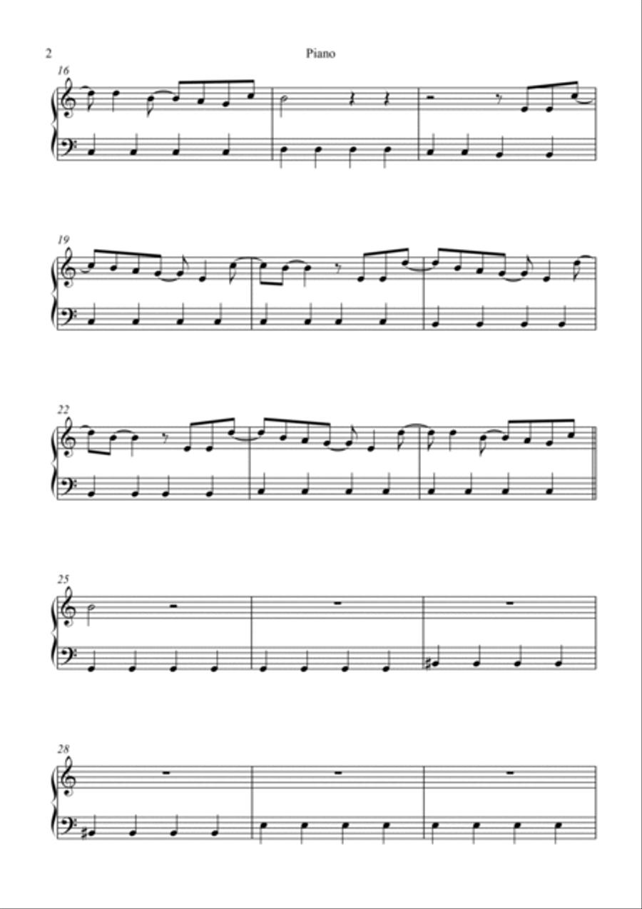 I Gotta Feeling Piano Solo scores gallery preview page 2