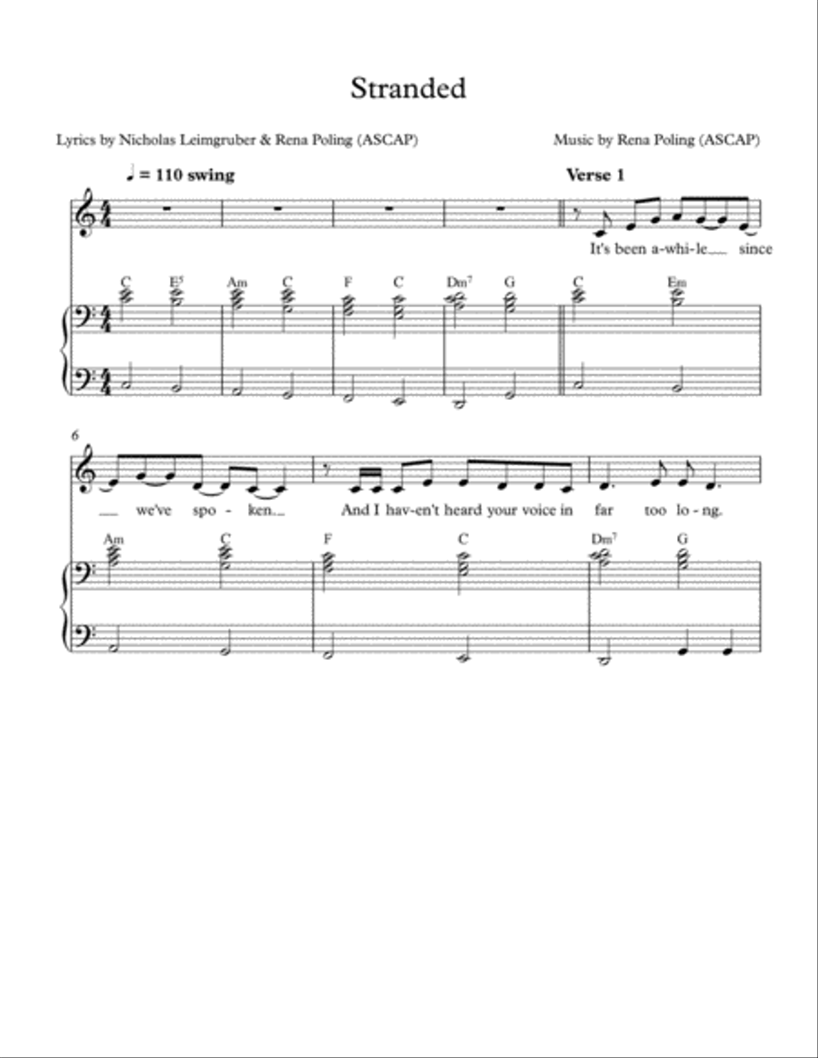 Stranded Voice scores gallery preview page 1