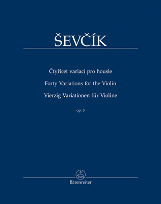 Book cover for Forty Variations for the Violin, op. 3