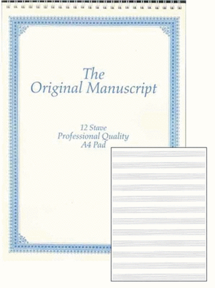 Original Manuscript A4 12 Stave 50Pp Spiral Top