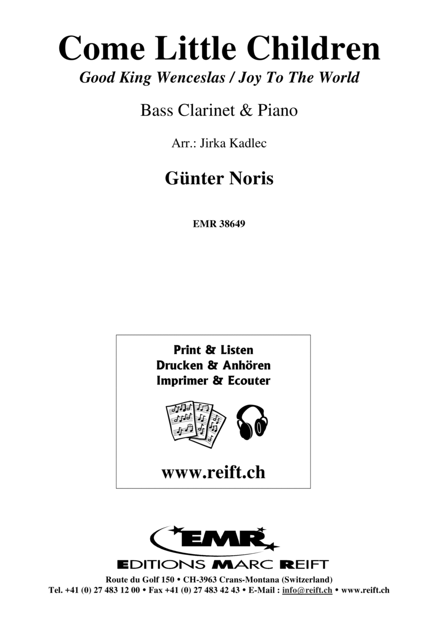 Come Little Children Come Little Children Bass Clarinet scores gallery preview page 1