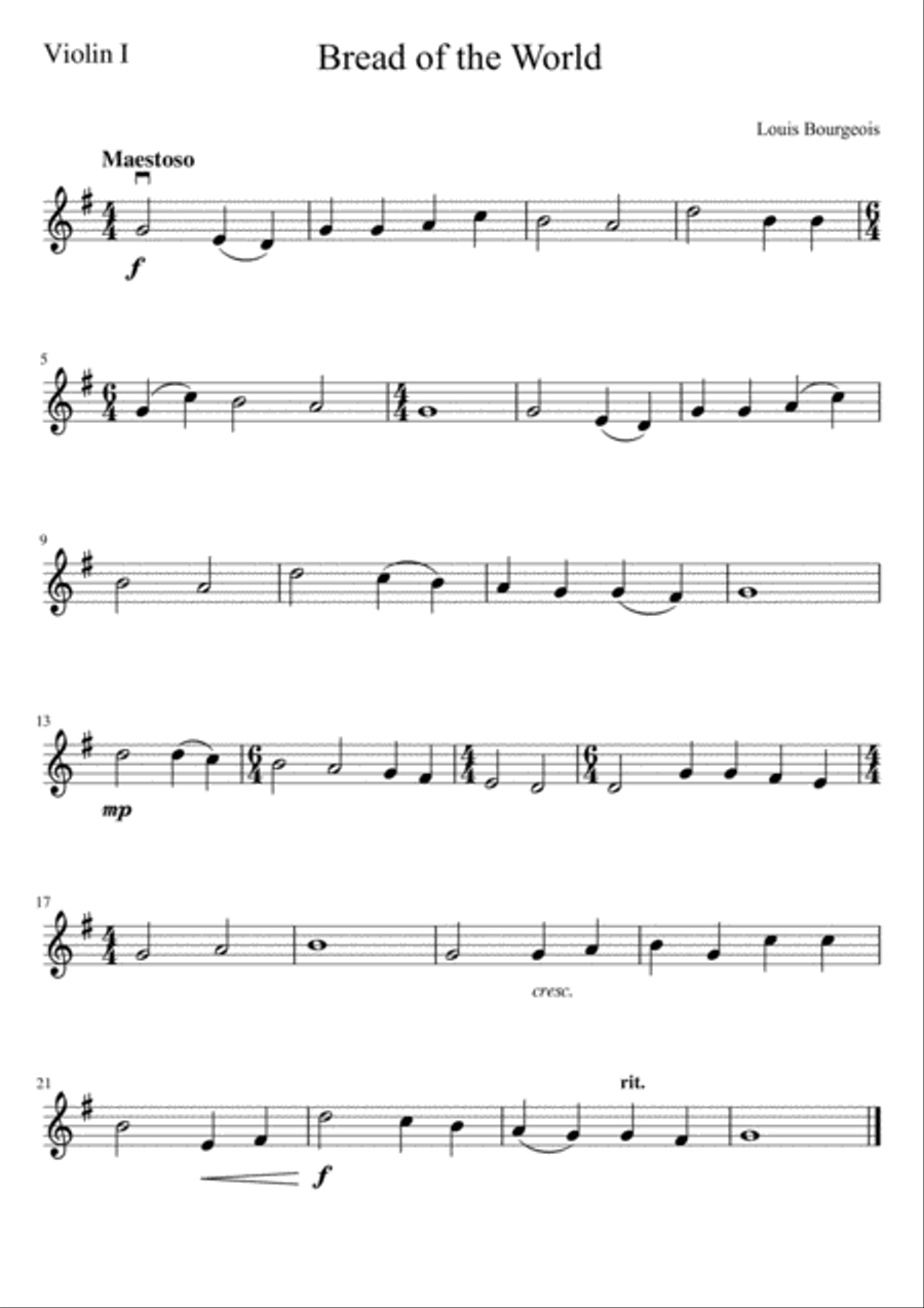 Bread of the World Bread of the World String Quartet scores gallery preview page 4
