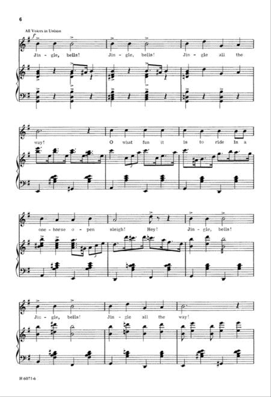 Jingle Bells through the Ages SSA scores gallery preview page 6
