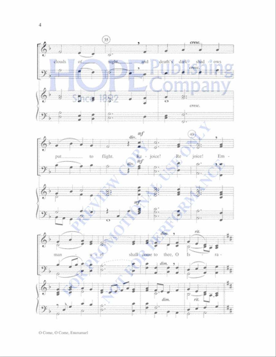 Emmanuel 4-Part scores gallery preview page 8
