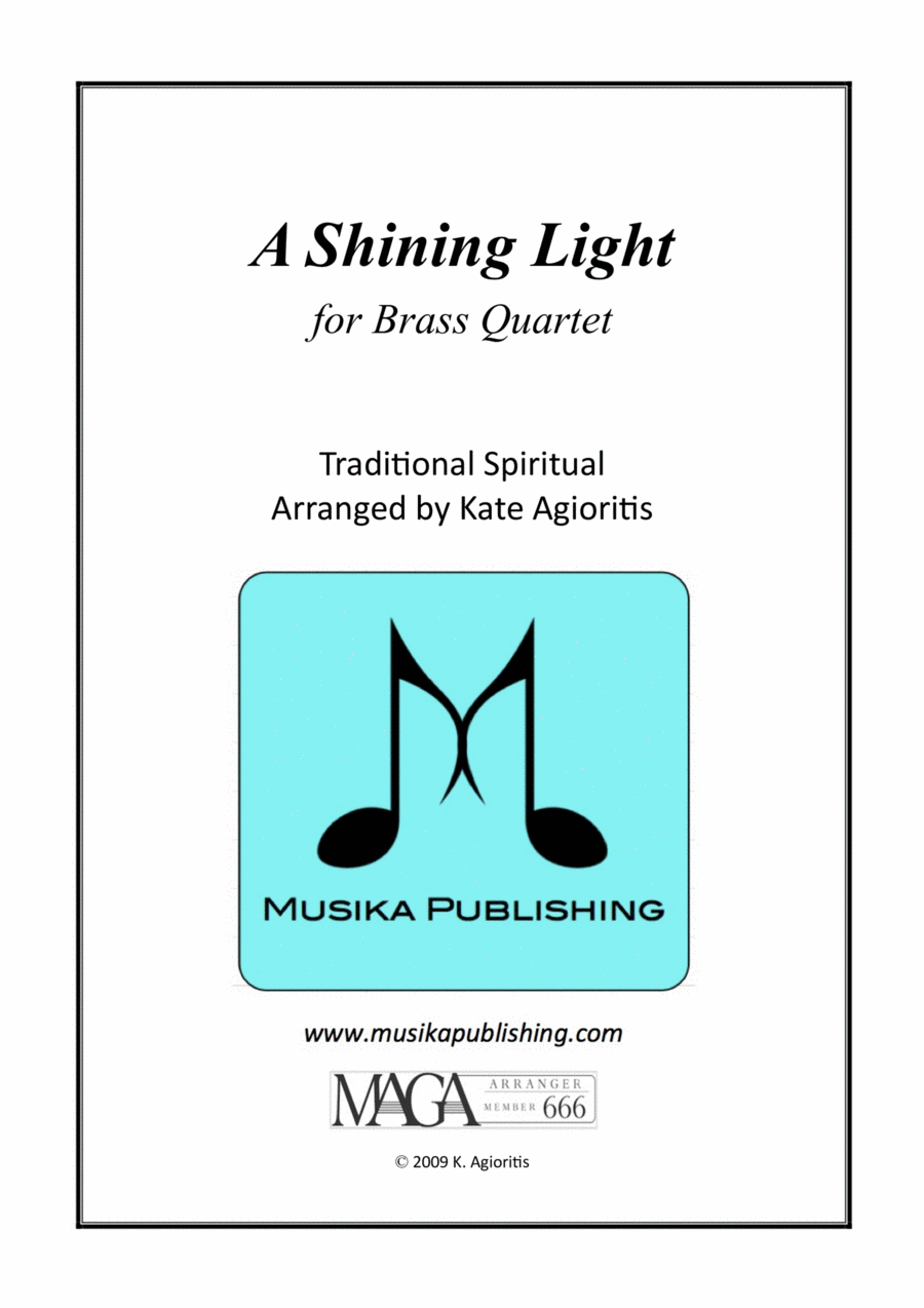 A Shining Light (This Little Light of Mine) - For Brass Quartet Brass Quartet scores gallery preview page 1