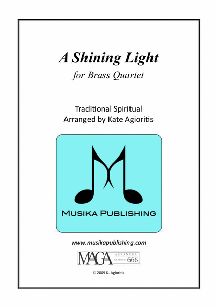A Shining Light (This Little Light of Mine) - For Brass Quartet image number null