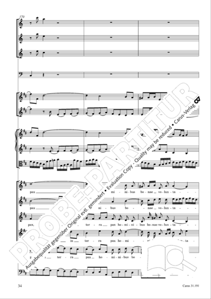 Gloria in excelsis Deo SSATB scores gallery preview page 34