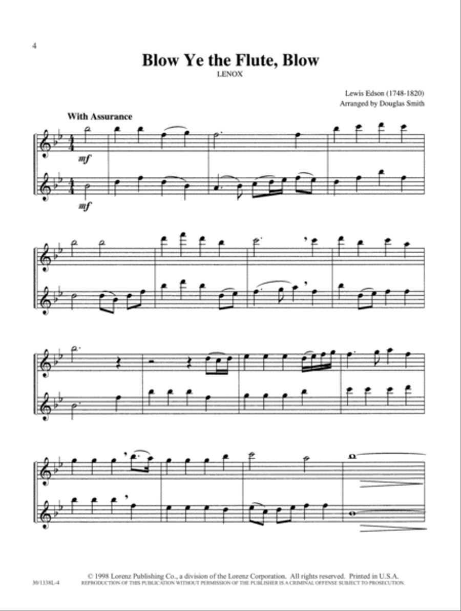Hymns & Spirituals - Flute Flute Duet scores gallery preview page 5