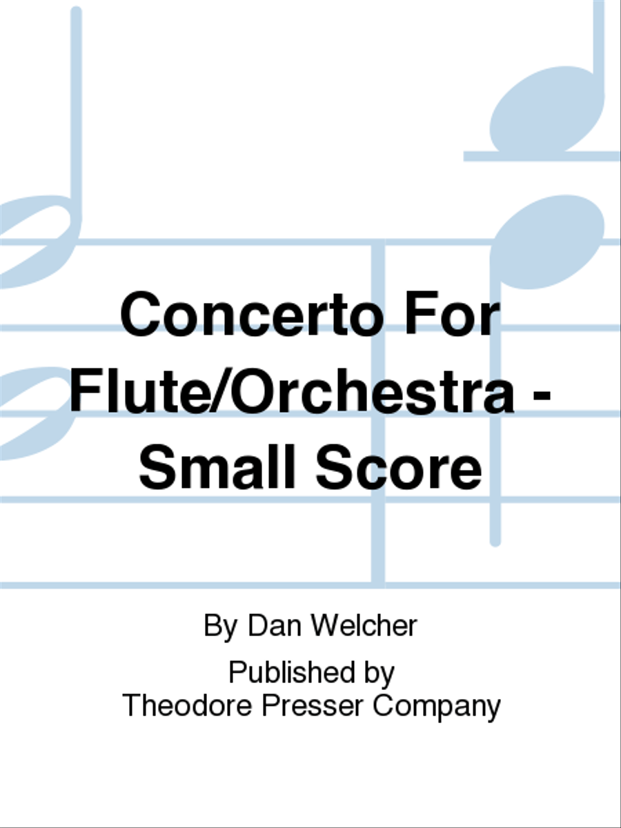 Book cover for Concerto For Flute And Orchestra