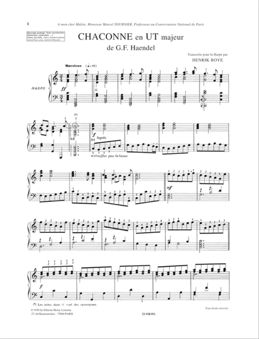 Chaconne Harp scores gallery preview page 2
