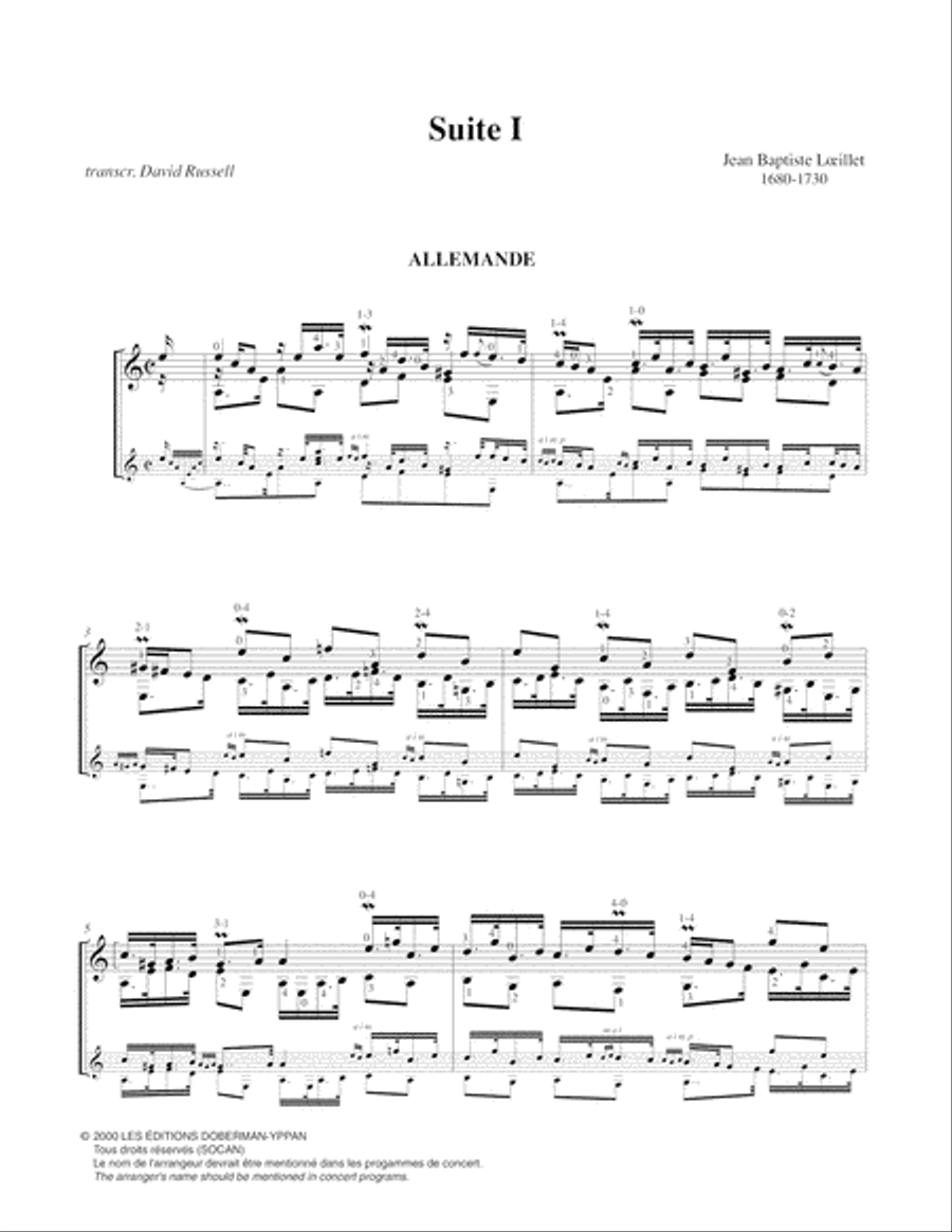 Suite I Classical Guitar scores gallery preview page 4