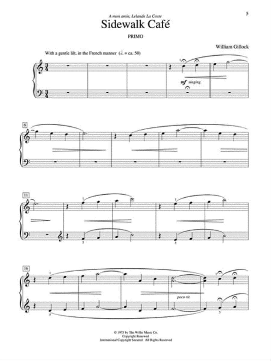 Accent on Duets 1 Piano, 4-Hands scores gallery preview page 4