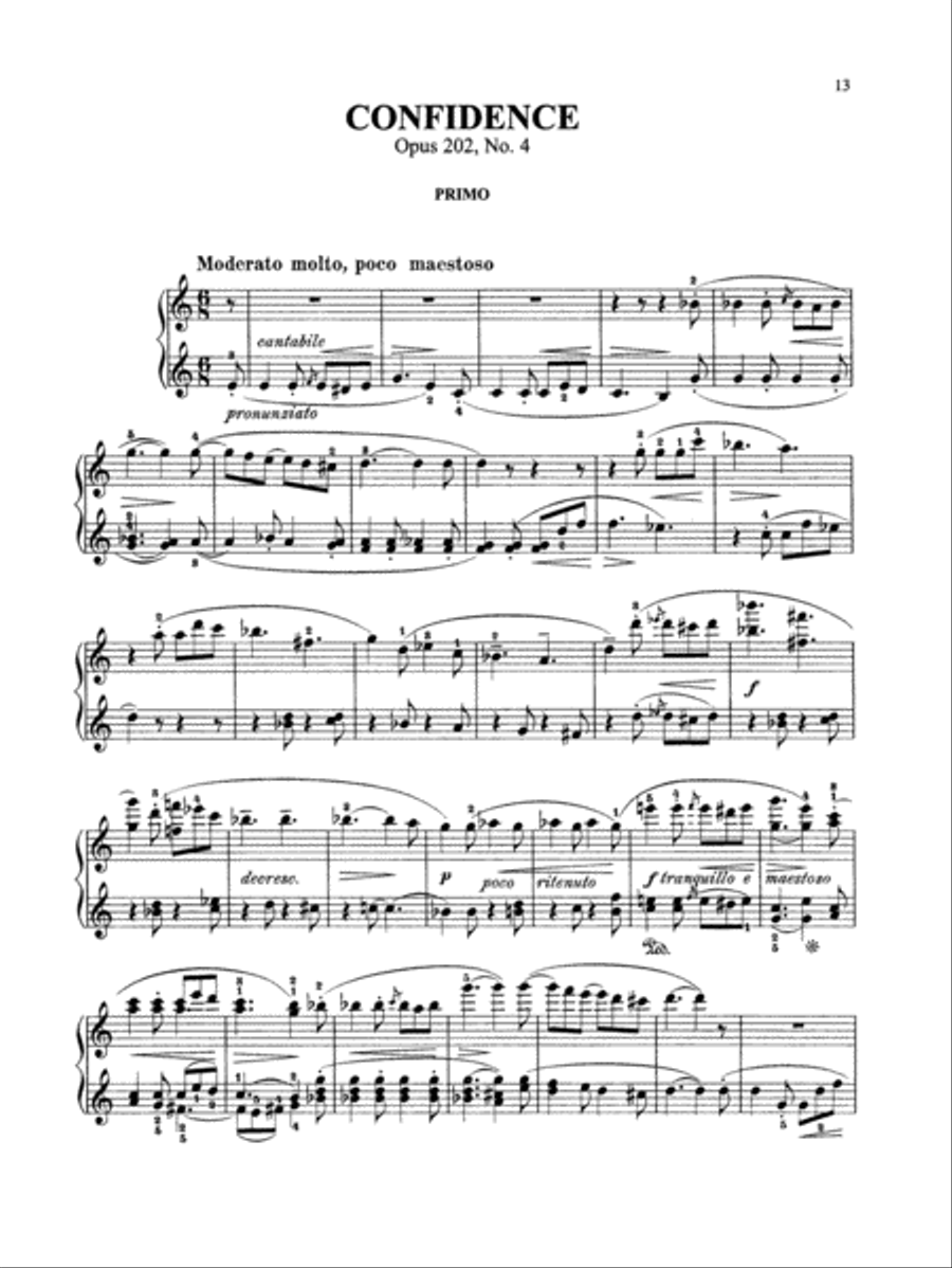 Gurlitt: Stray Leaves, Op. 202 Piano Duet scores gallery preview page 2