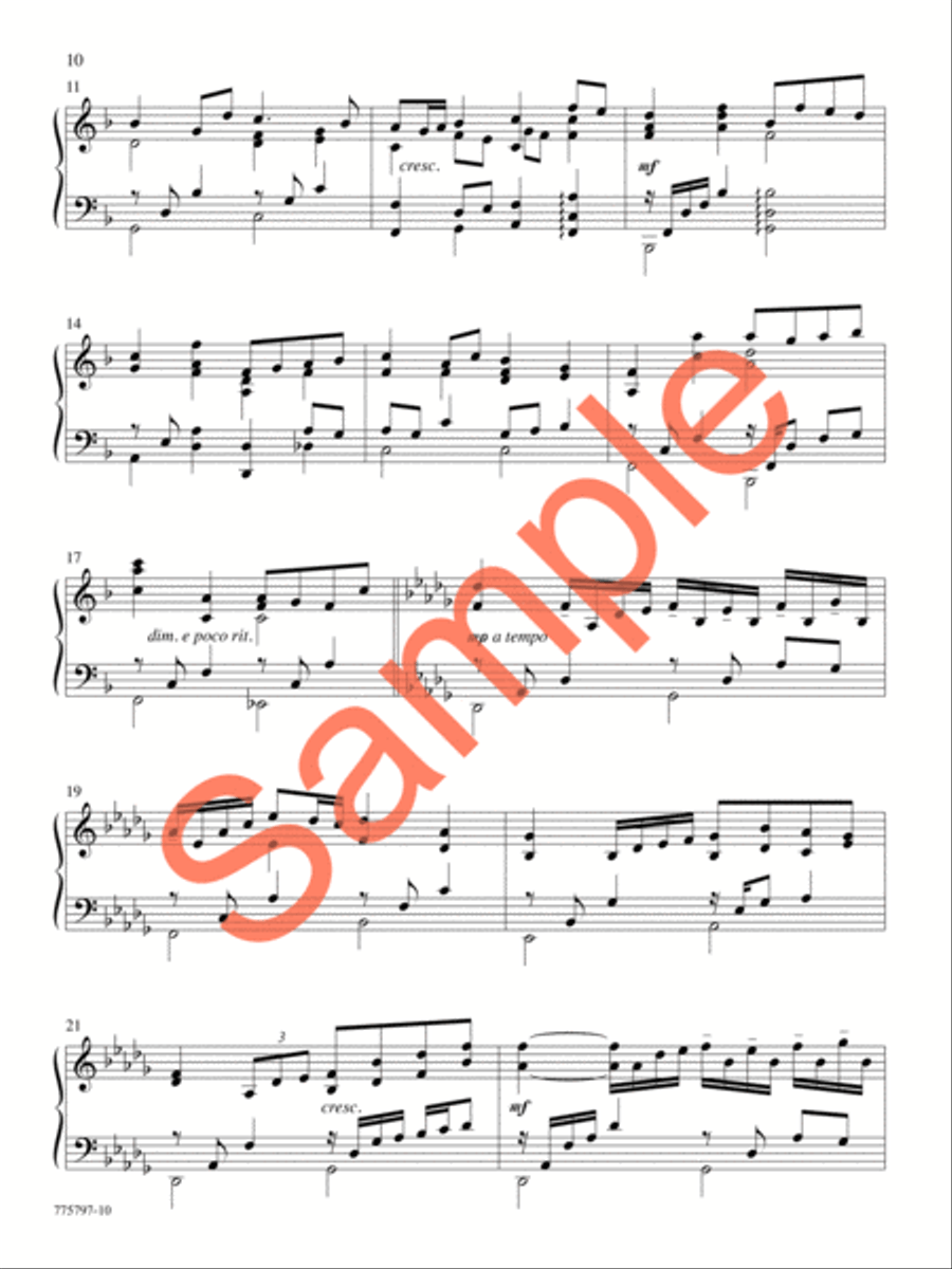 A Journey of Faith Piano Solo scores gallery preview page 10