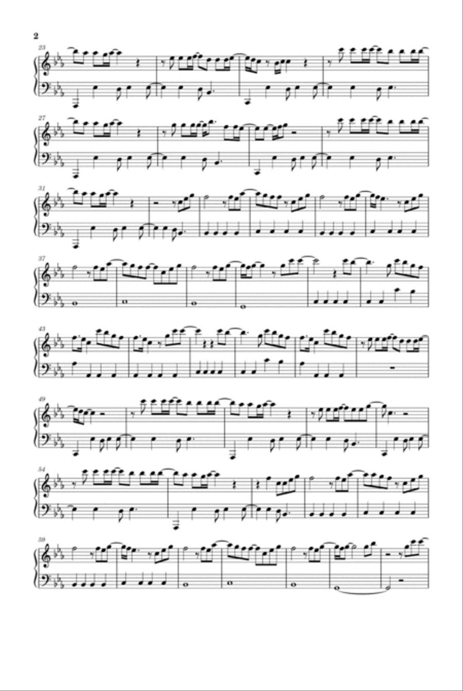 Take My Breath Take My Breath Piano Solo scores gallery preview page 2